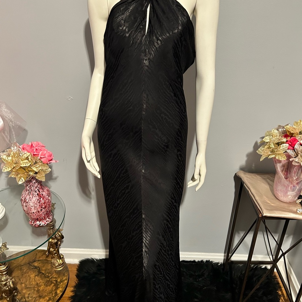 Elegant Black Halter Dress